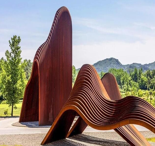 黟县锈钢板造型